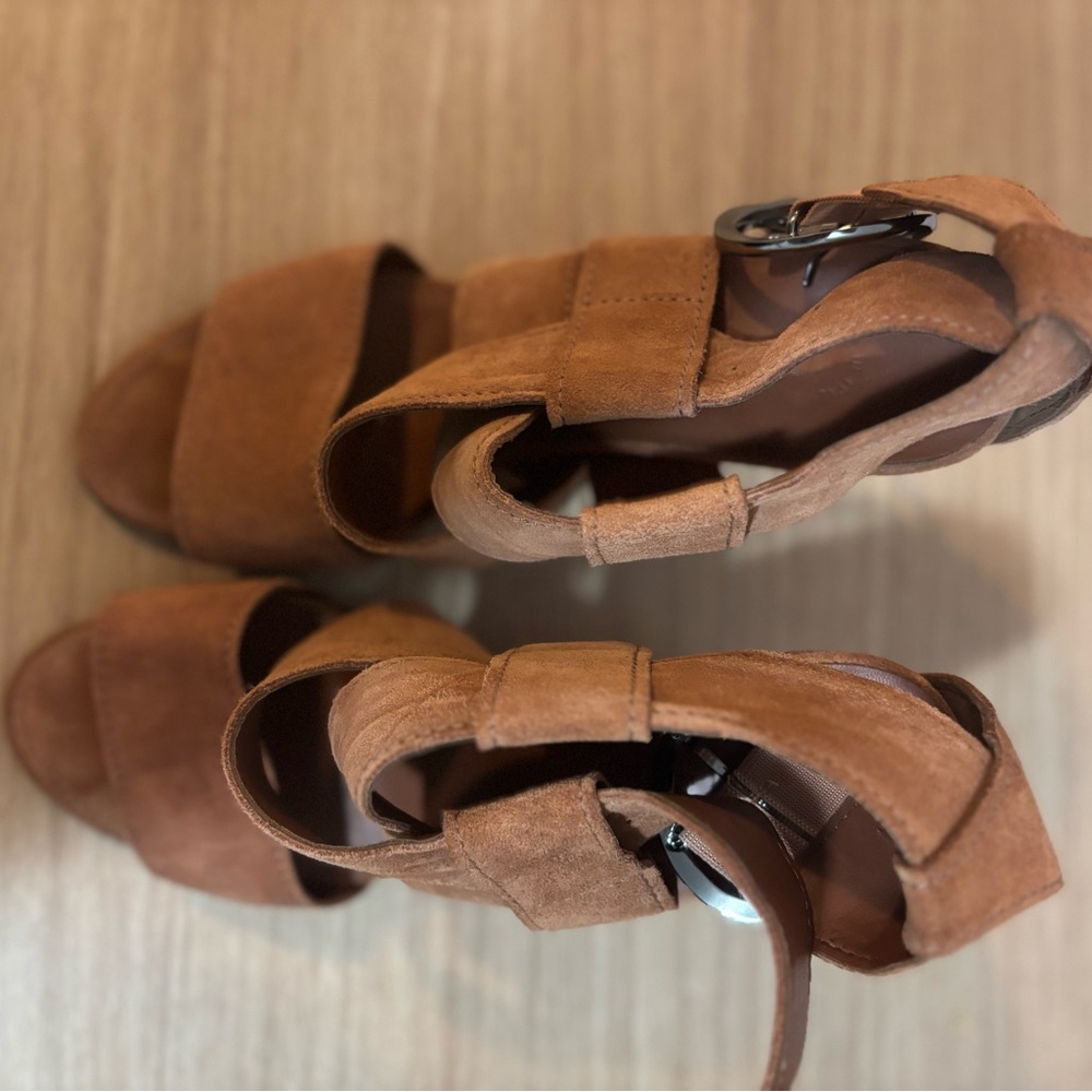 CHANEL Brown Wedge Sandals - Picture 2 of 4